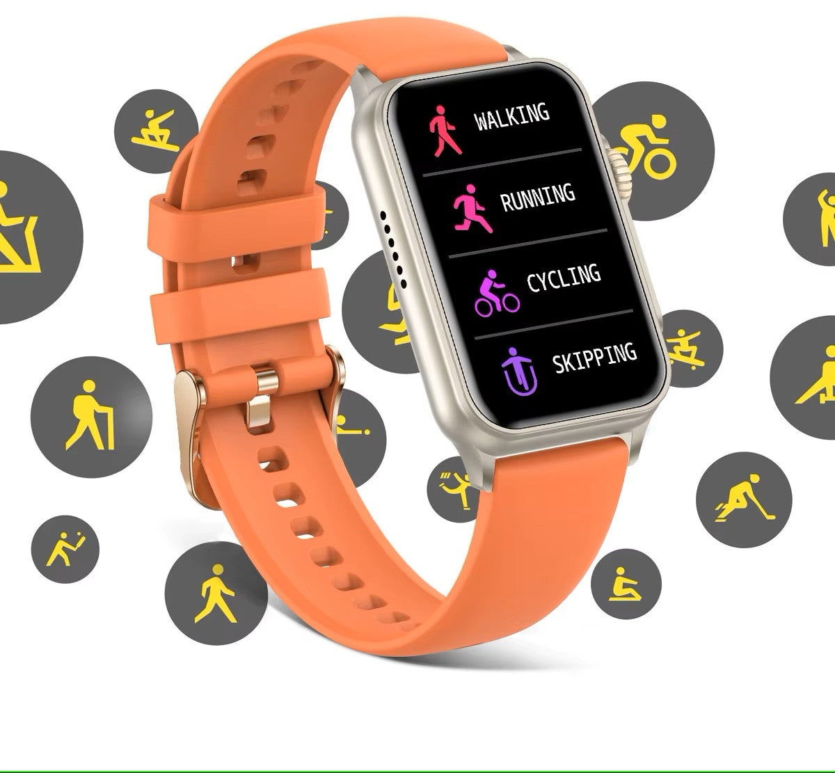 Smartwatch Damski RUBICON RNCF06 Black/Dark Blue SMARUB220