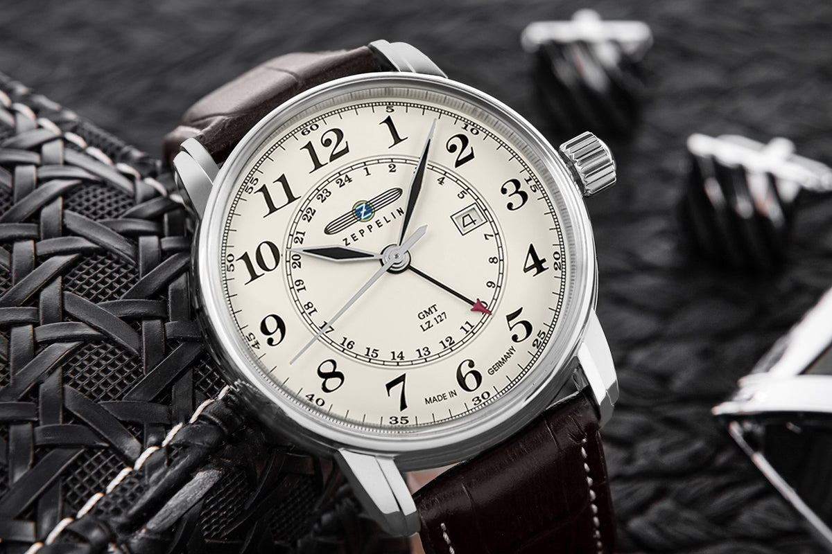 Zegarek Męski ZEPPELIN LZ127 Graf Zeppelin GMT 7642-5 + BOX