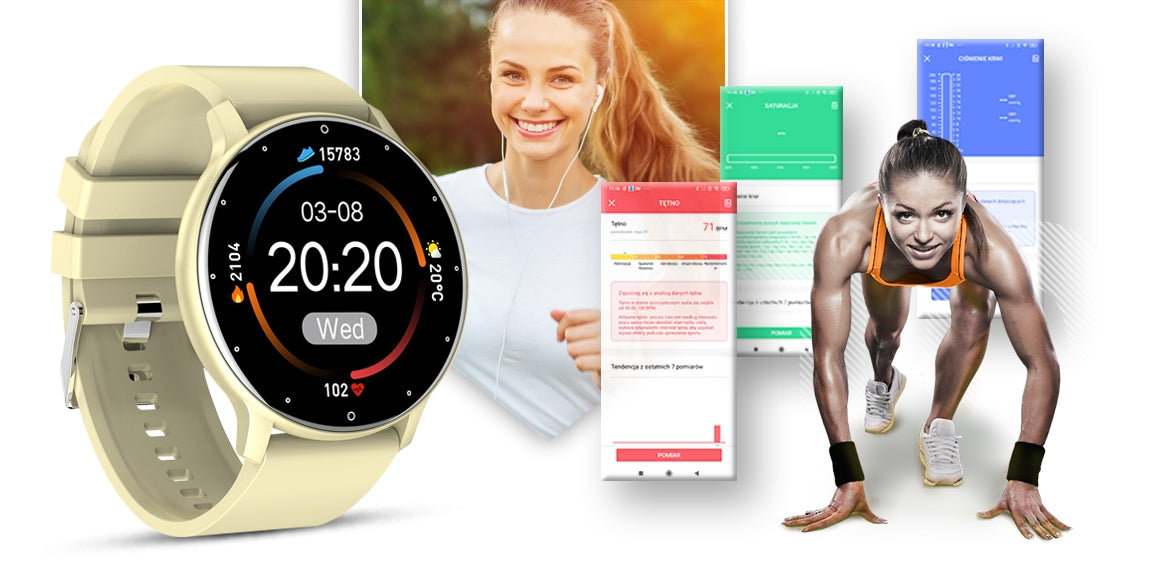 Smartwatch GIEWONT Ecru GW120-6