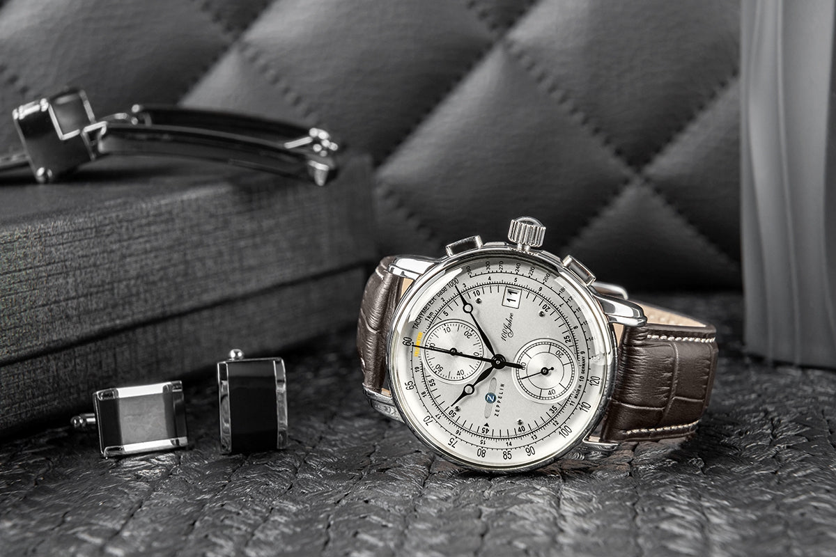 Zegarek Męski ZEPPELIN 100 Yahre Chronograph 8670-1 + BOX