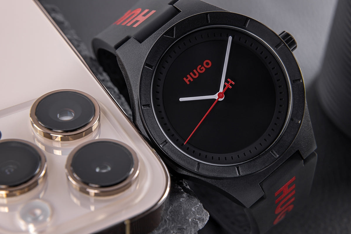 Zegarek Męski HUGO Lit For Him Black 1530343 + BOX