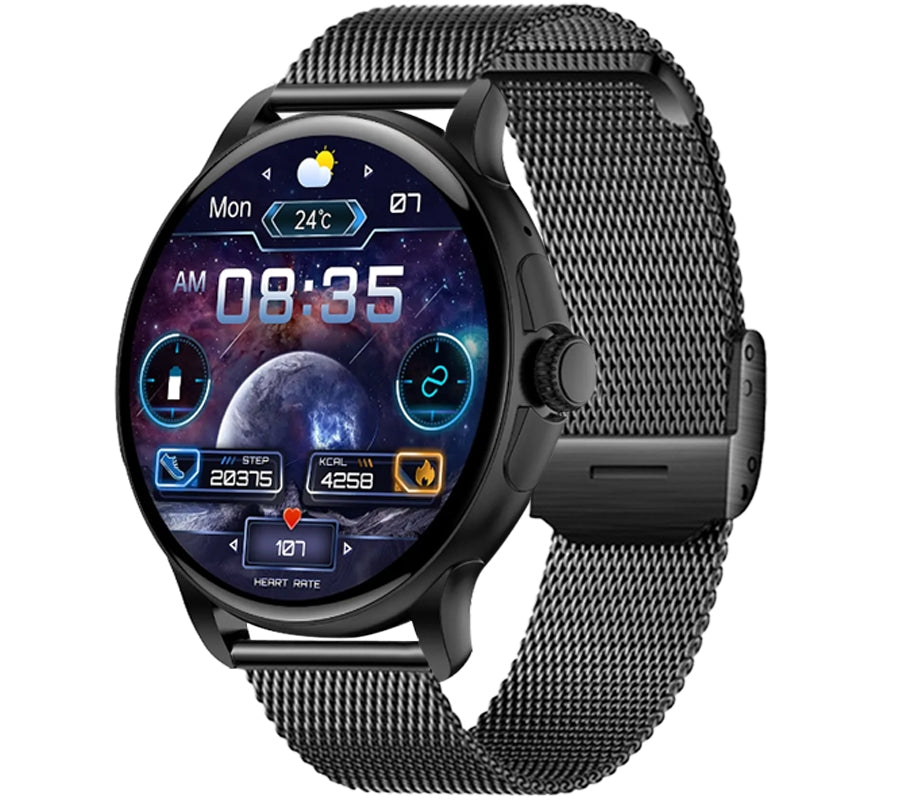 Smartwatch Damski Rubicon RNCF35 BLACK Bransoleta + Pasek