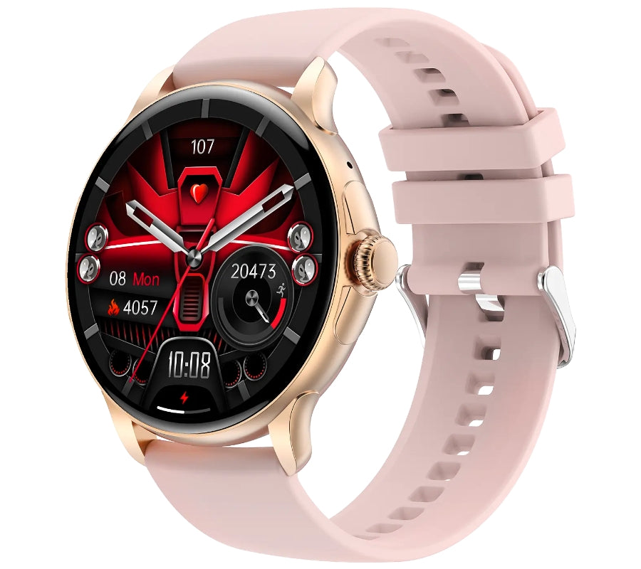Smartwatch Damski Rubicon RNCF35 ROSE GOLD Bransoleta + Pasek Pink