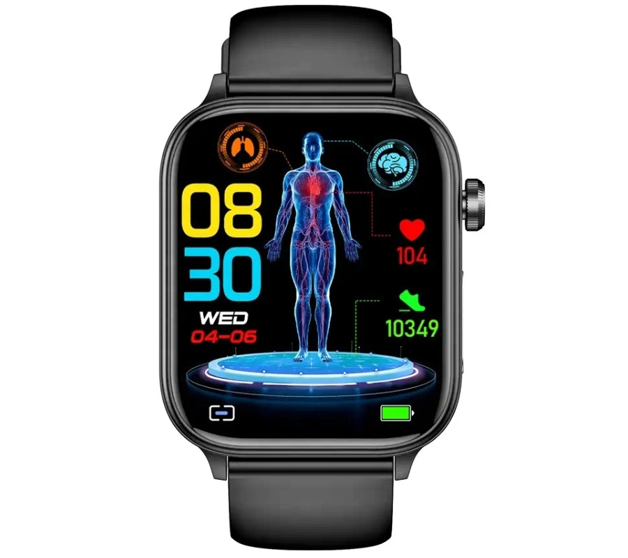 Smartwatch Męski Rubicon RNCF33 BLACK + Pasek Granatowy