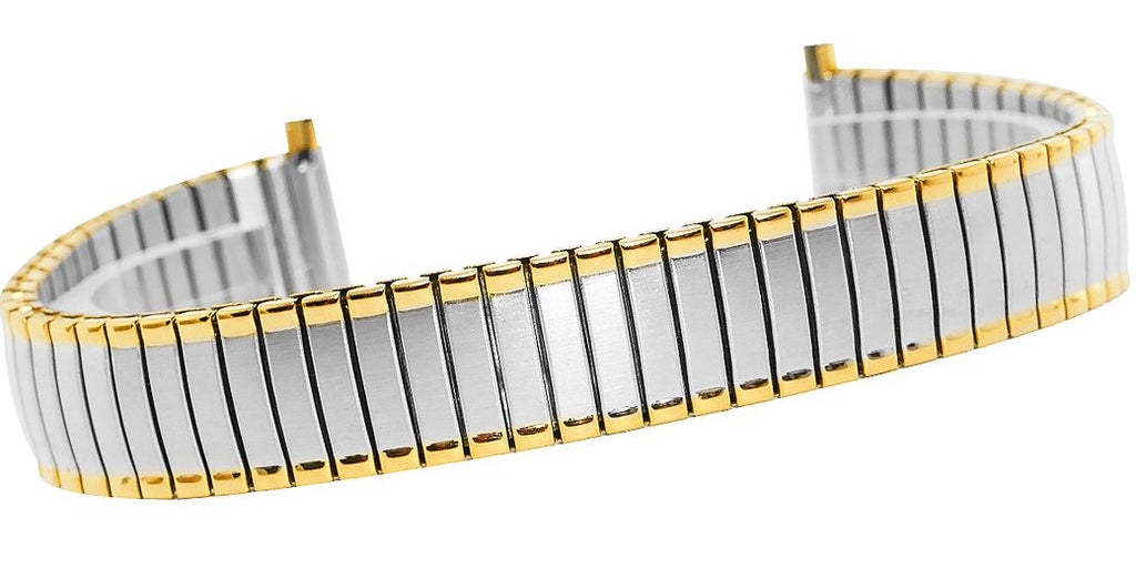 Bransoleta rozciągana Srebrno Złota HQ  12 do 16 mm 104SG-12/16