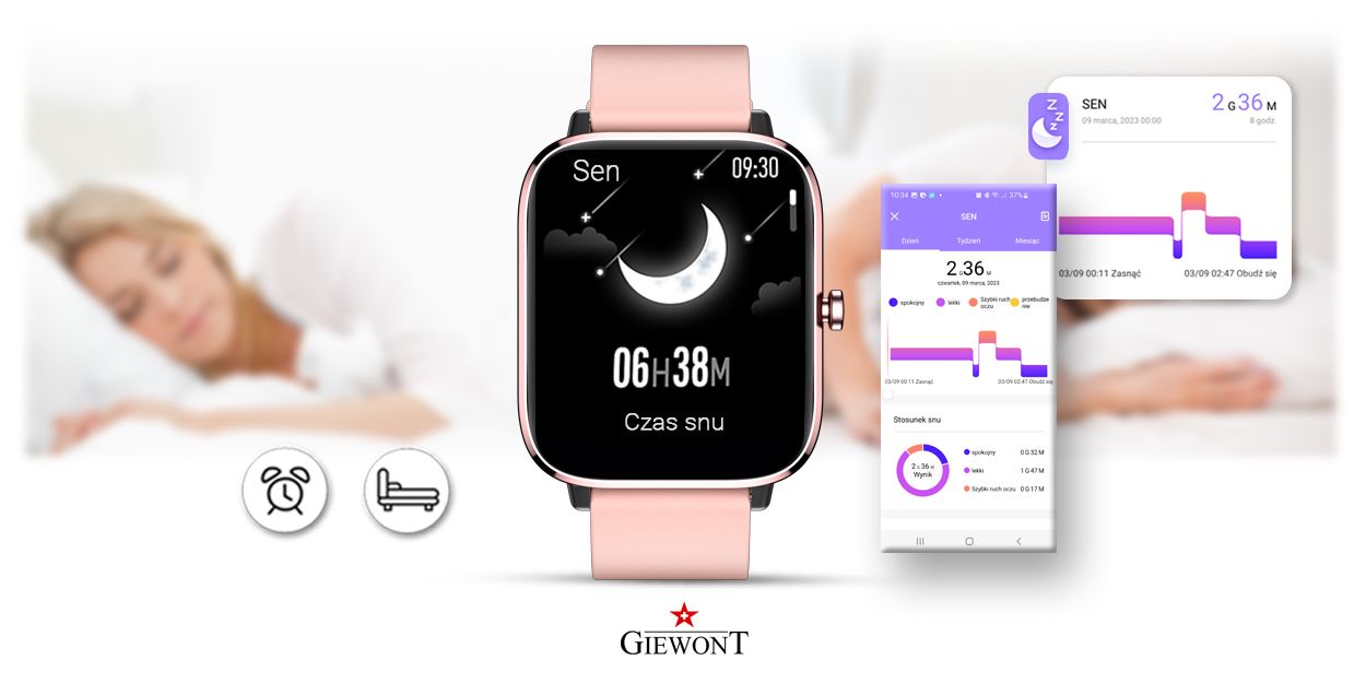 Smartwatch Giewont Różowy GW230-1