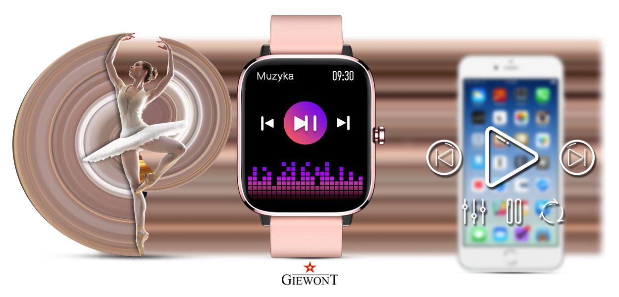 Smartwatch Giewont Różowy GW230-1