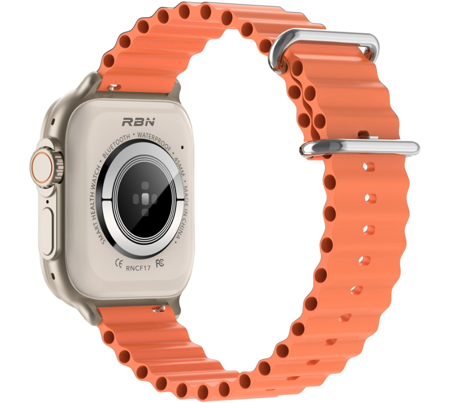 Smartwatch Męski RUBICON RNCF17 Tytan/Orange SMARUB269