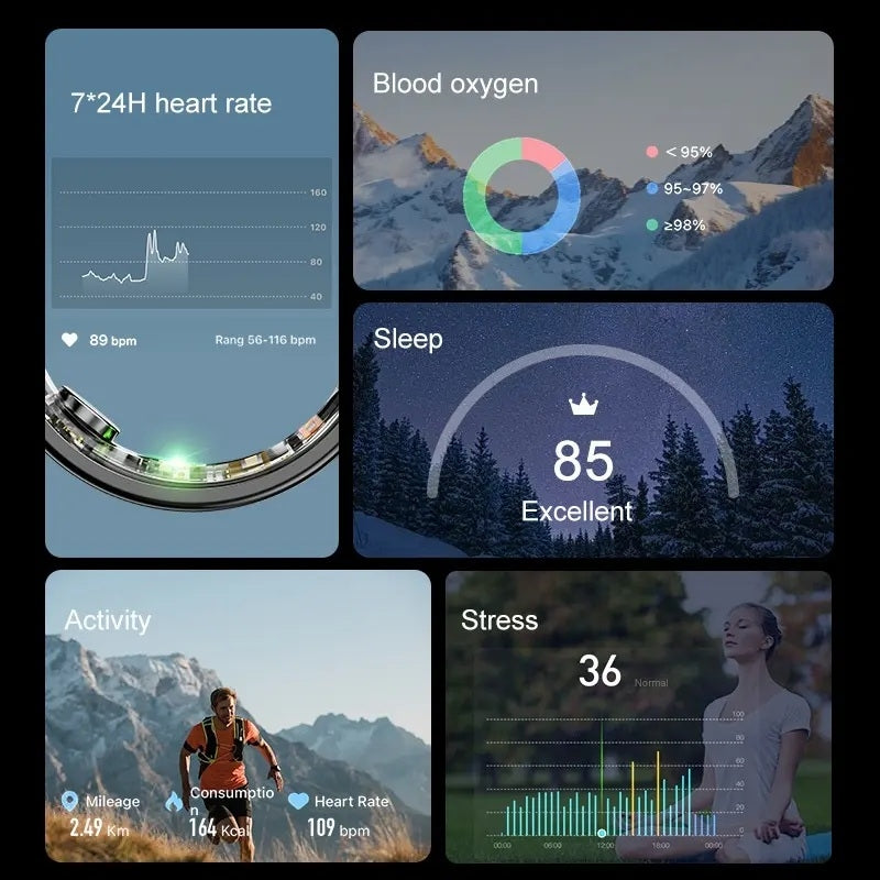 Smart Ring RUBICON R6 Deep Grey SIZE-12(US) SMARUB328