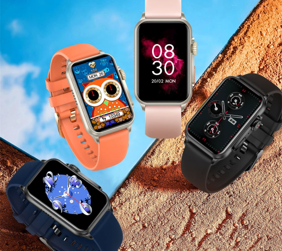 Smartwatch Damski RUBICON RNCF06 Black/Dark Blue SMARUB220