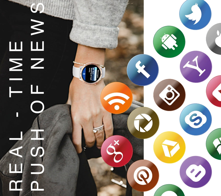 Smartwatch Damski RUBICON RNCF14 Rose Gold/White SMARUB251