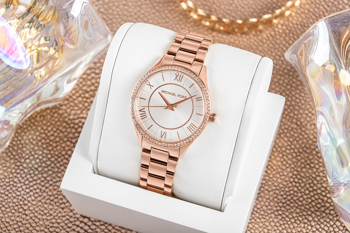 Zegarek Damski Michael Kors Lauryn + biżuteria MK4850SET + BOX