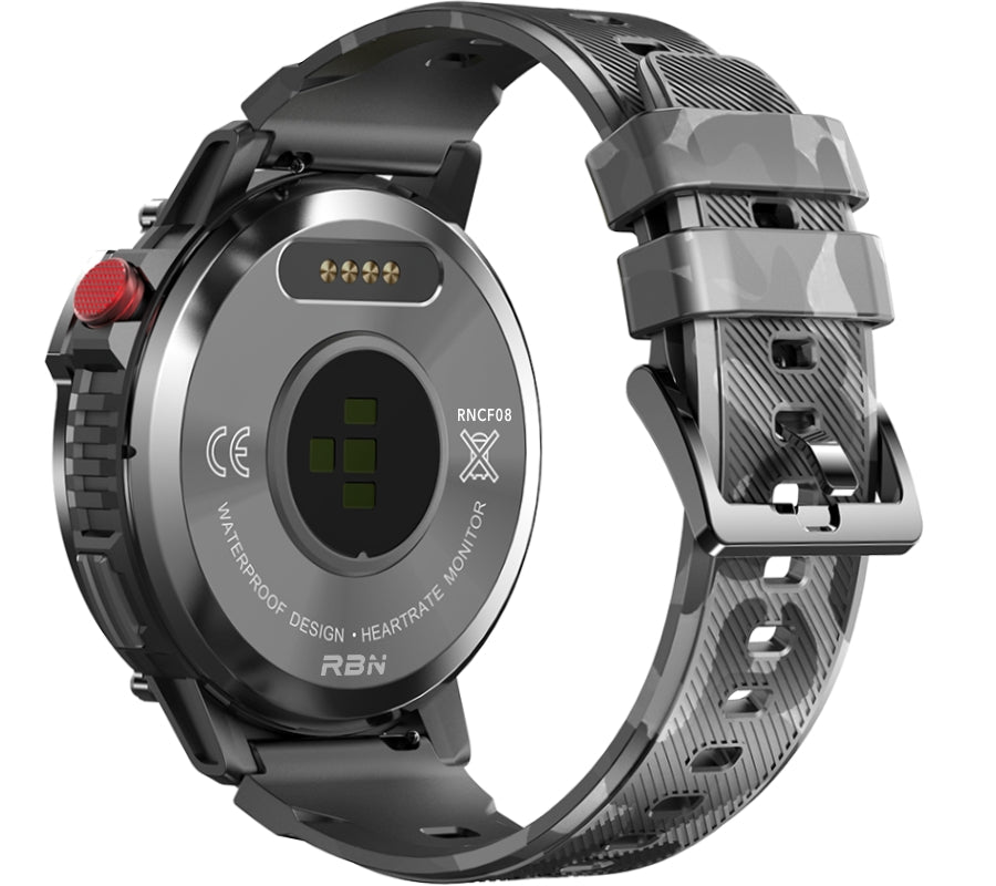 Smartwatch Męski RUBICON RNCF08 Black/Moro SMARUB232