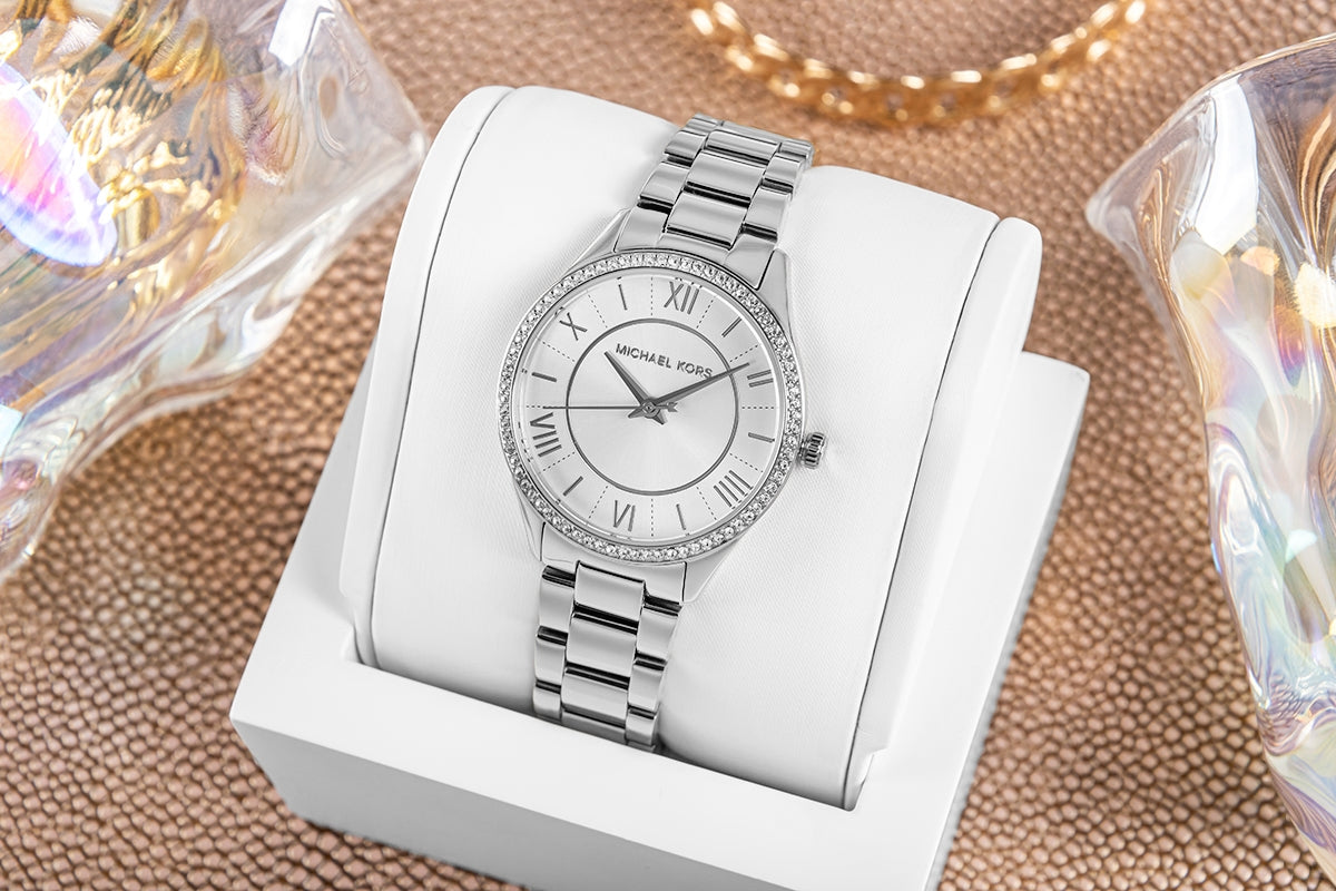 Zegarek Damski Michael Kors Lauryn + biżuteria MK4851SET + BOX