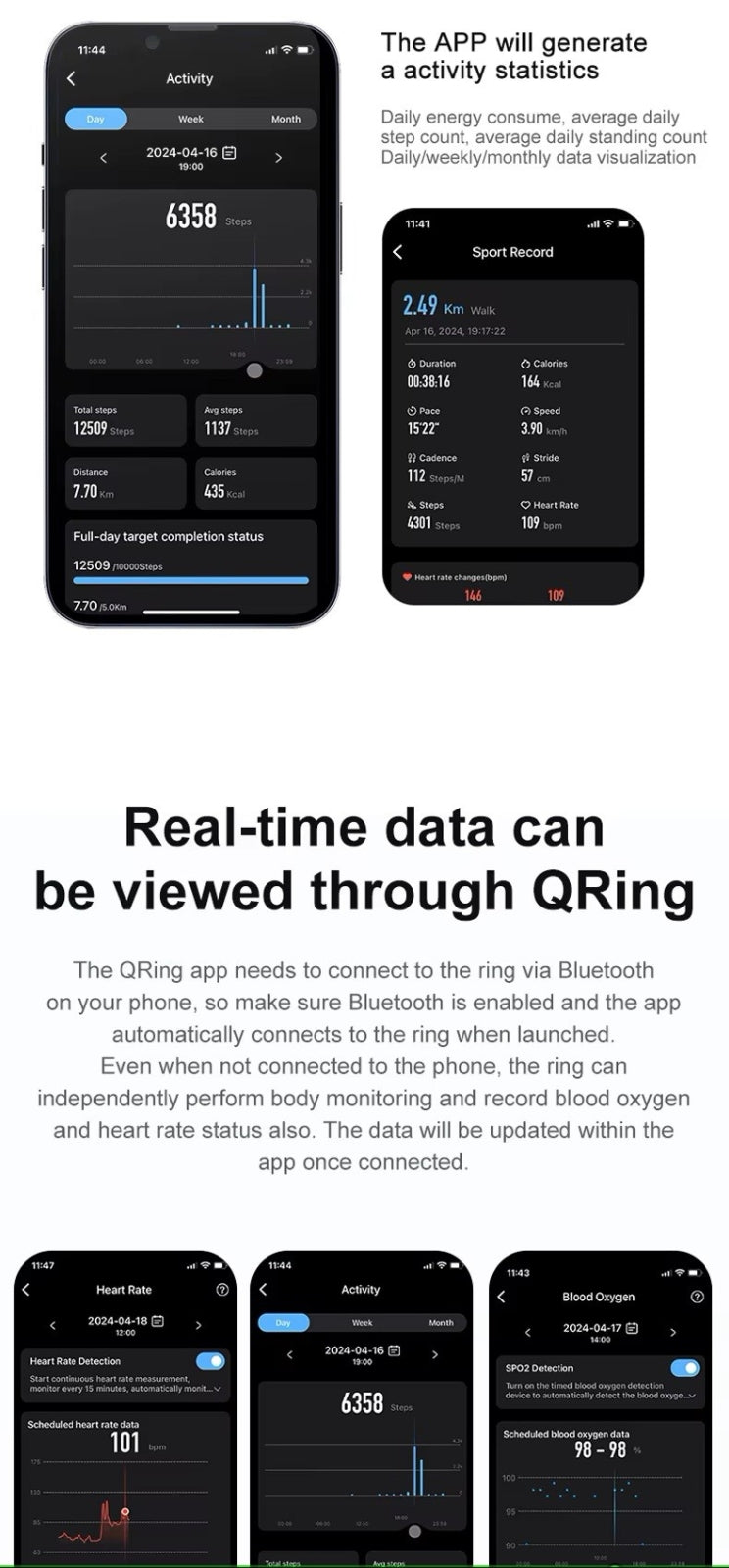 Smart Ring RUBICON R6 Gold SIZE-8(US) SMARUB320