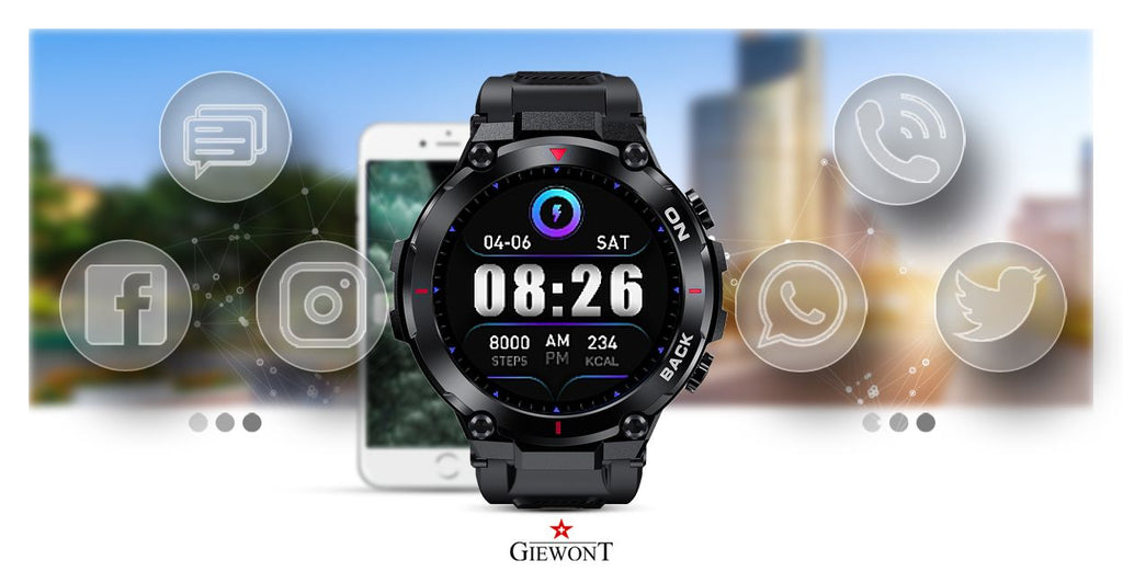 Smartwatch GIEWONT Pionier GPS GW460-1 - Carbon
