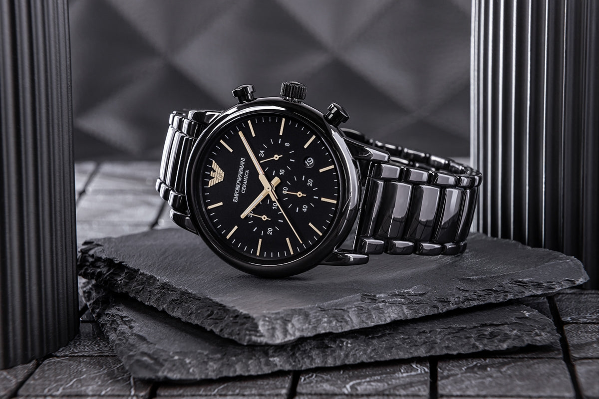 Zegarek Męski Emporio Armani Dress Ceramic AR1509 + BOX