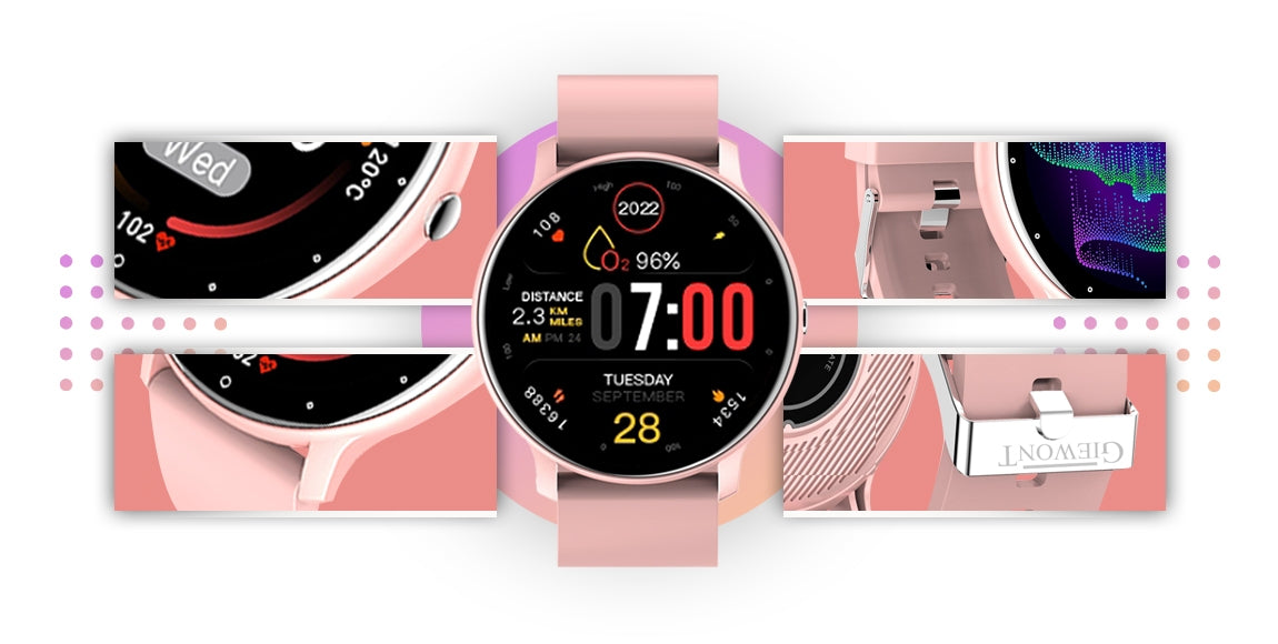 Smartwatch GIEWONT Różowy GW120-1