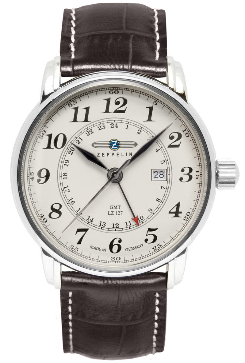 Zegarek Męski ZEPPELIN LZ127 Graf Zeppelin GMT 7642-5 + BOX